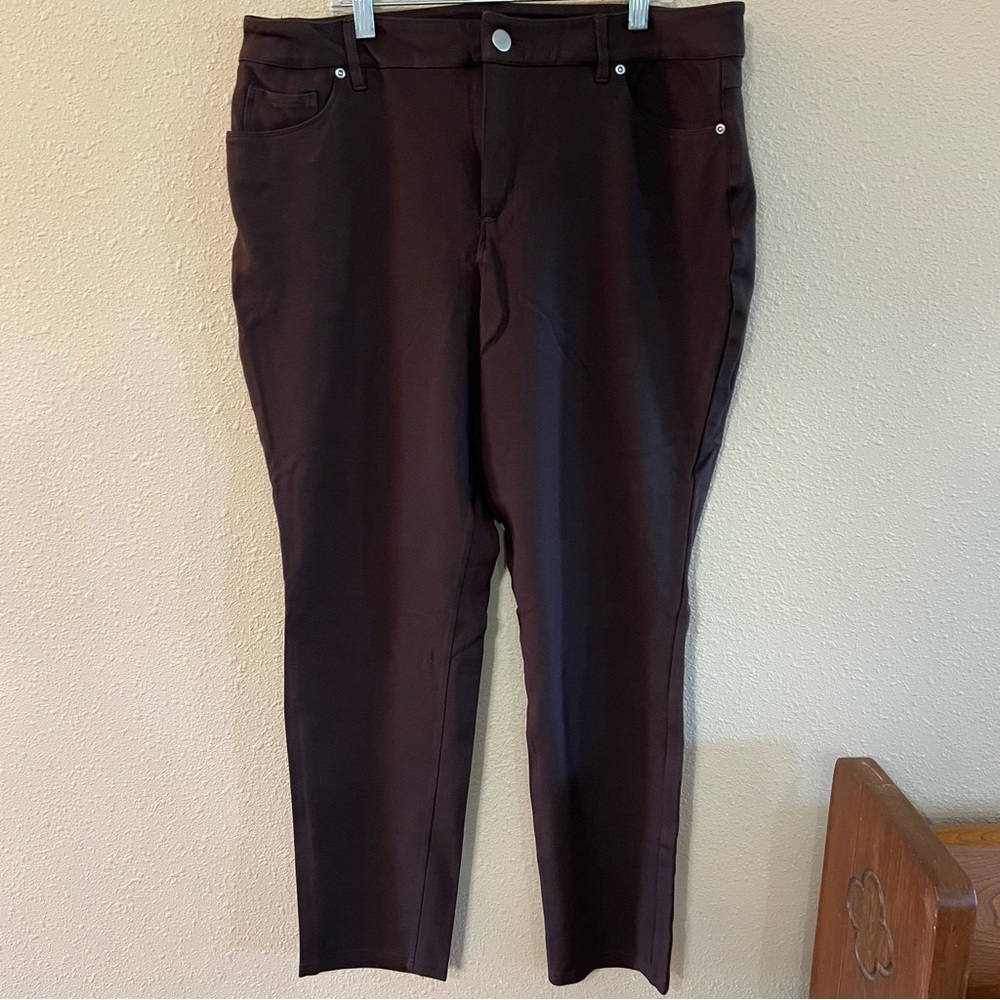 Cato Mid Rise Dark Brown Pants Women's size 16